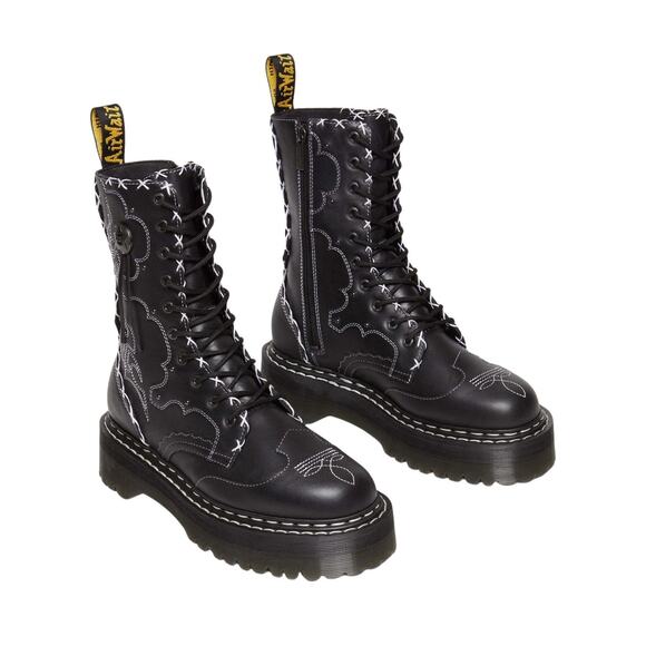 Dr. Martens Jadon Hi Boot Gothic Americana Leather Platforms Black Men’s Size 14 main image 13